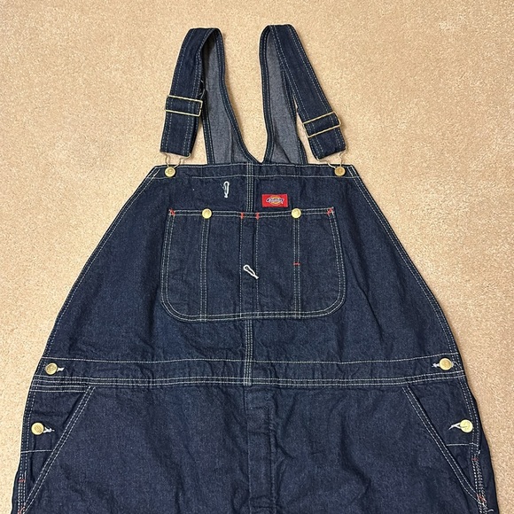Dickies zip fly multi use pocket insulated bib overalls size 46 X 30 - Picture 2 of 12